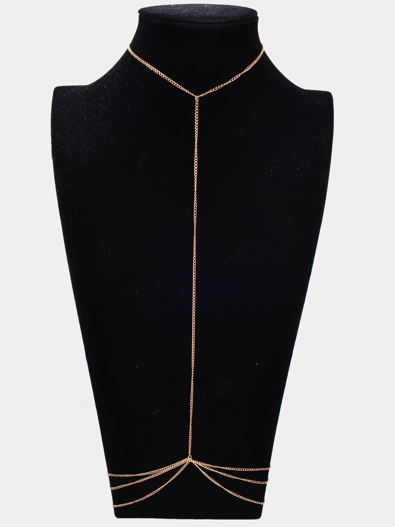 Sexy Gold Silver Layered Tassel Chain Body Jewelry Bikini Beach Party Accessory-3